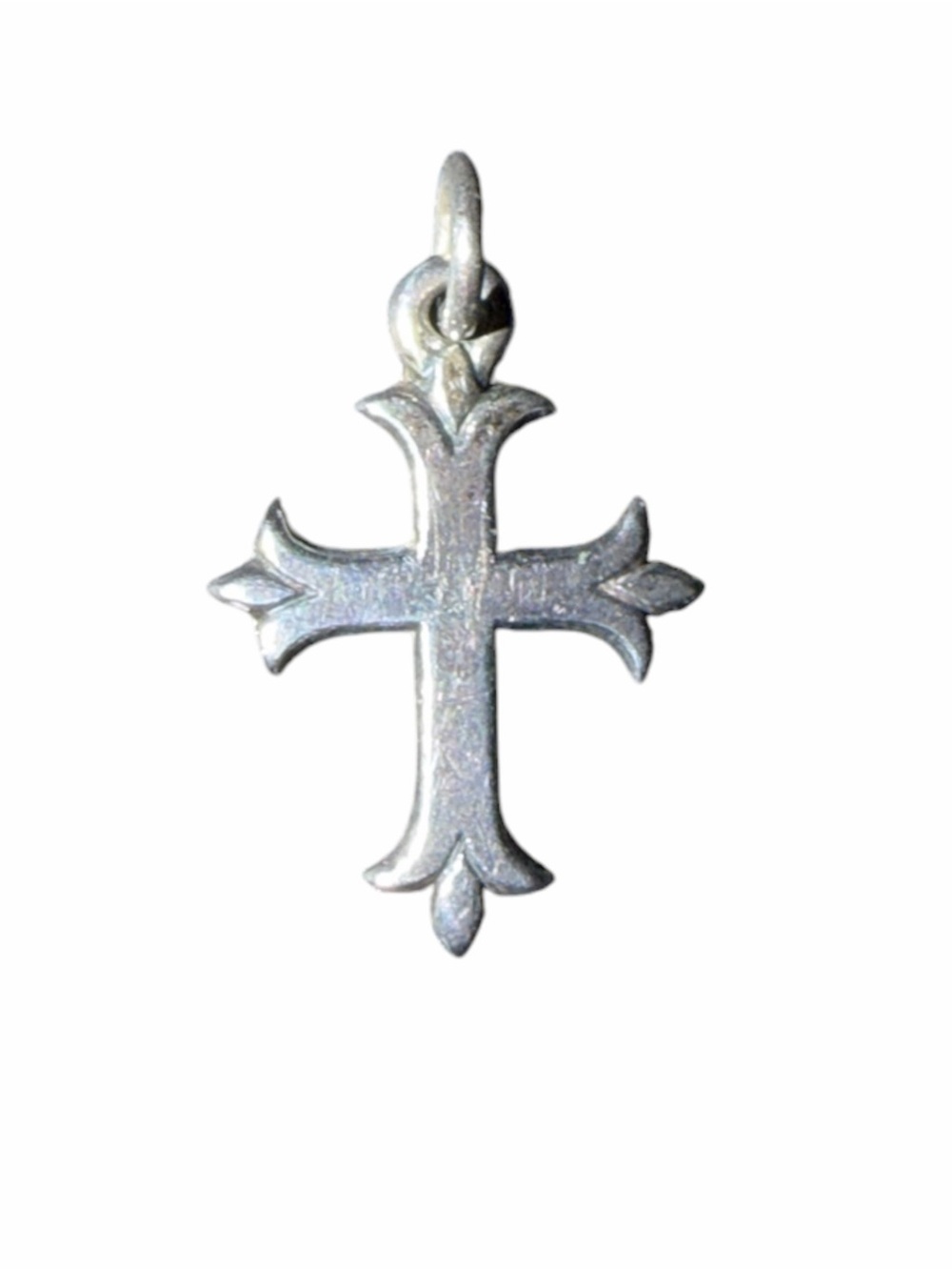 Retired James Avery Sterling Silver Fleur Cross Charm/Pendant